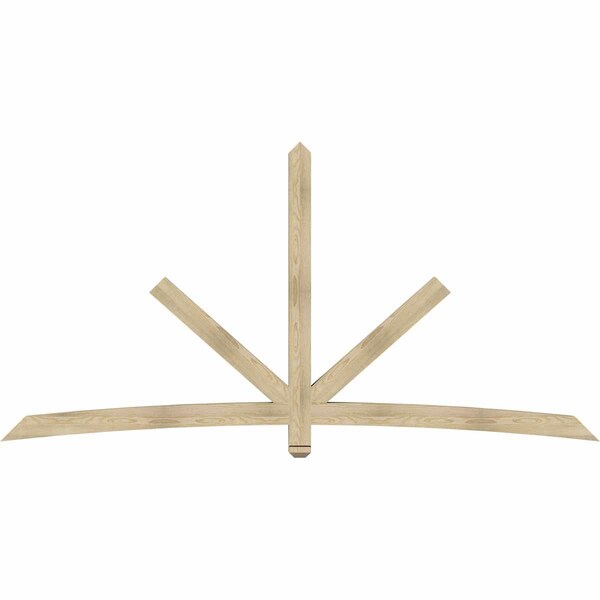 Ekena Millwork Alberta Rough Sawn Timber Gable Bracket, Douglas Fir, 108"W x 54"H x 4"D x 4"F, 12/12 Pitch GBW108X54X0404ALB00RDF - main